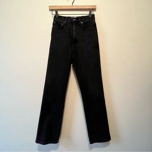 AGOLDE Pinch Waist Kick Black Straight Jean